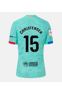 Barcelona Andreas Christensen #15 Jalkapallovaatteet Kolmaspaita 2023-24 Lyhythihainen